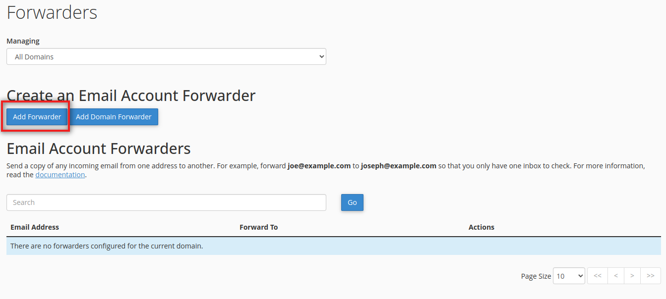 Creating a forwarder