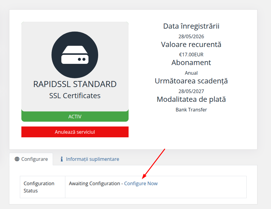 SSL configuration